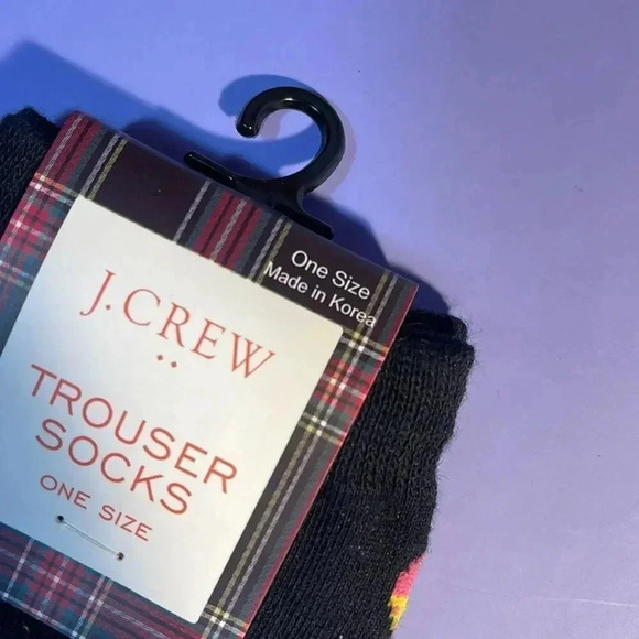 J CREW Blue W. Pink Hearts Trouser  Socks - Picture 6 of 6